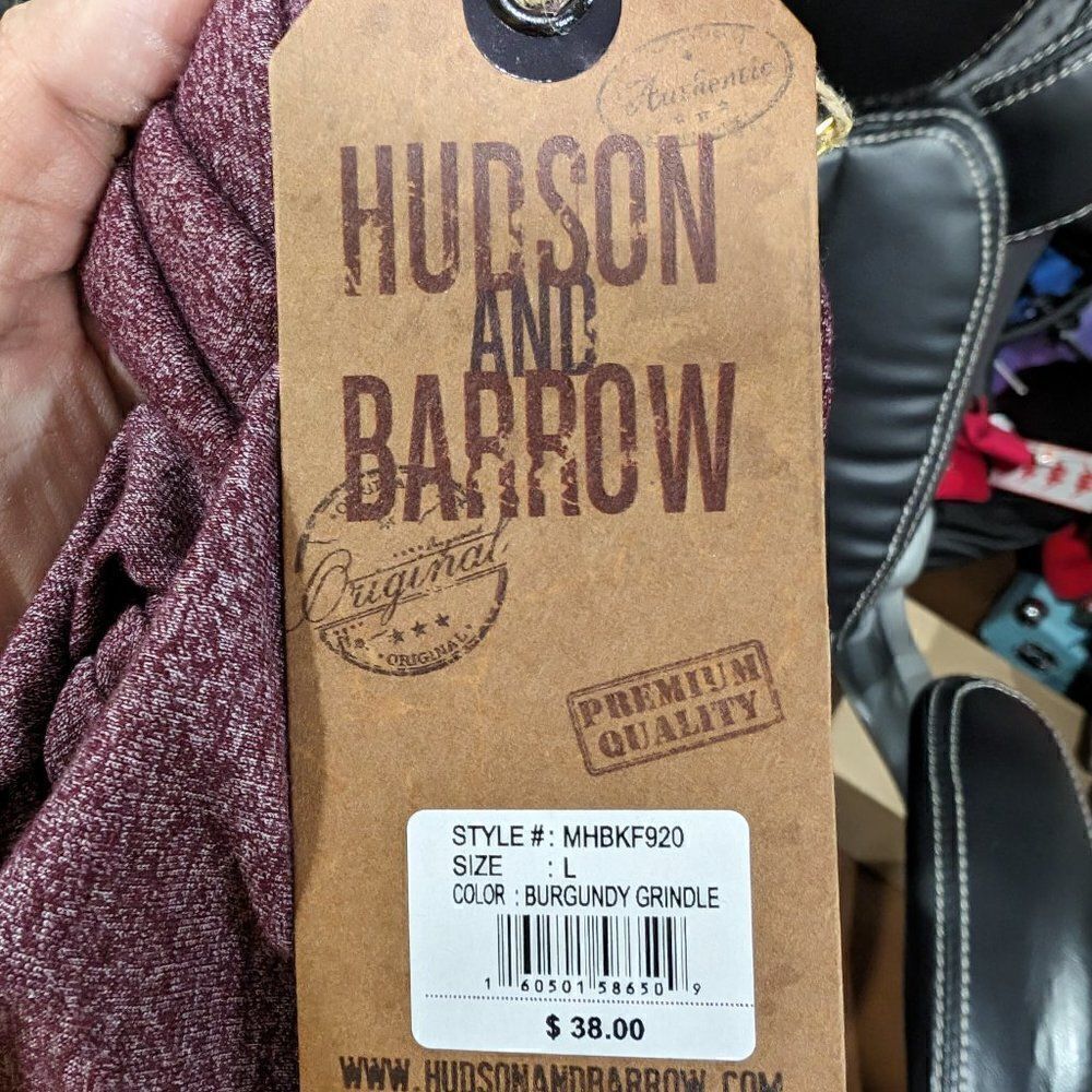 BNWT Hudson & Barrow Hooded Shirt‎